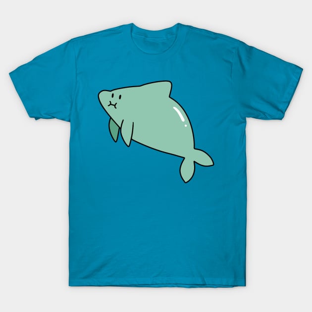 Dolphin with a Funny Face T-Shirt by saradaboru